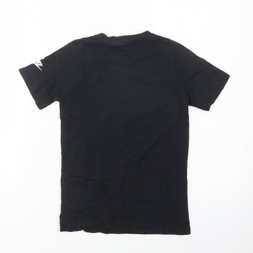 Nike Boys Black  Cotton Pullover T-Shirt Size 8-9 Years Crew Neck Pullover