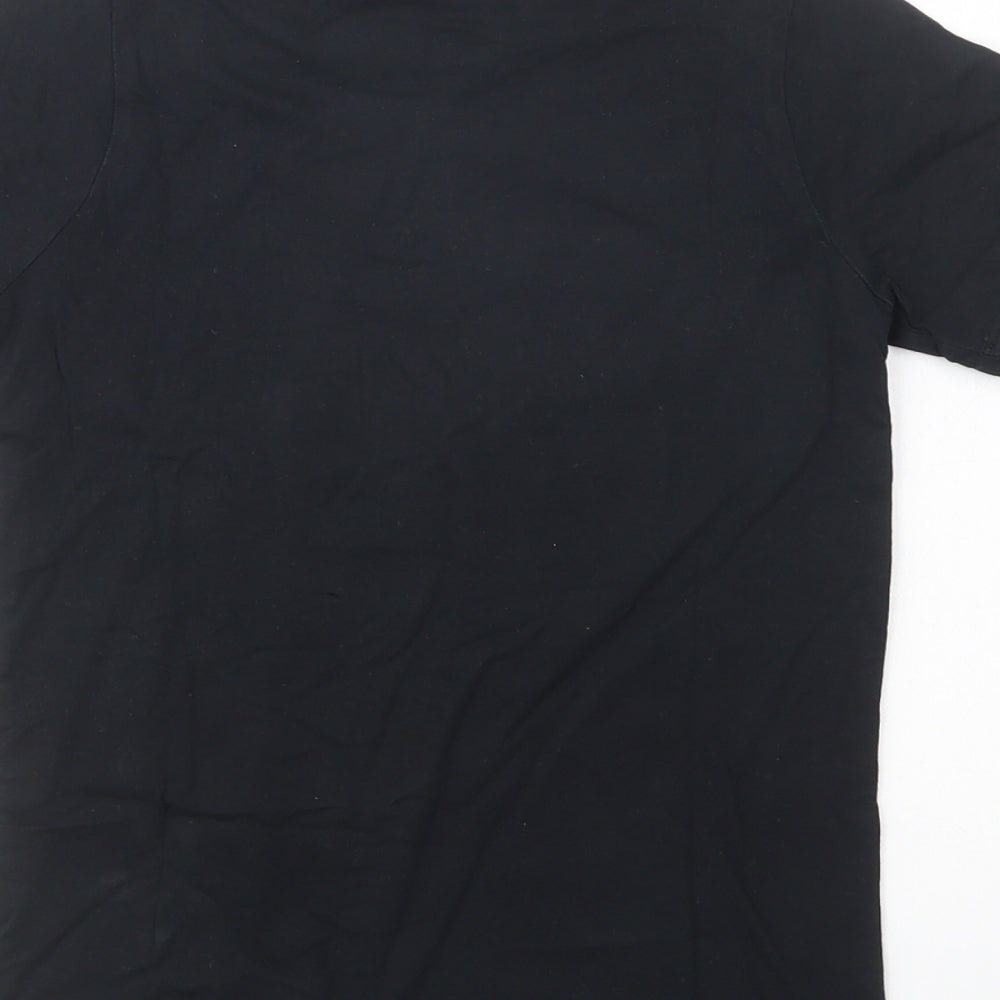 Nike Boys Black  Cotton Pullover T-Shirt Size 8-9 Years Crew Neck Pullover