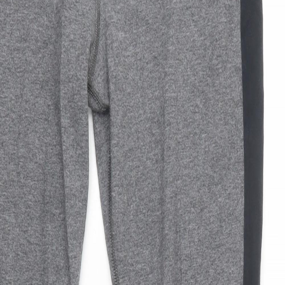 Under armour Womens Grey Striped Cotton Compression Leggings Size S L29 in Regular