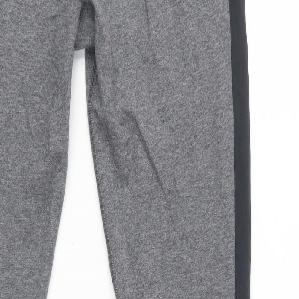 Under armour Womens Grey Striped Cotton Compression Leggings Size S L29 in Regular