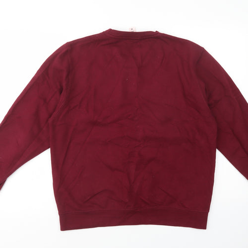 Just Hoods Womens Purple  Cotton Pullover Sweatshirt Size M  Pullover - Self Love