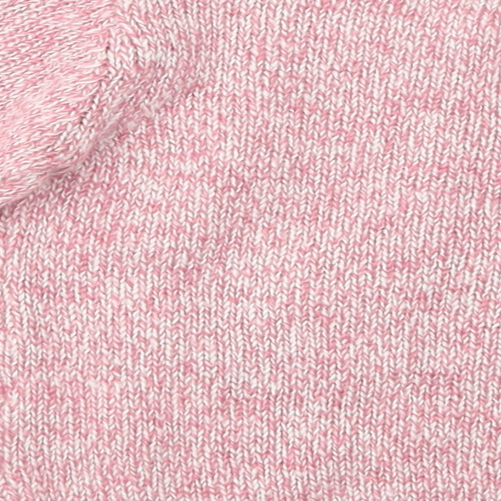 F&F Girls Pink Crew Neck  Acrylic Pullover Jumper Size 4-5 Years  Pullover - Hedgehog