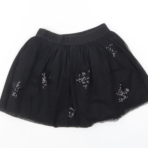 F&F Girls Black  Polyamide Tutu Skirt Size 4-5 Years  Regular  - Stars