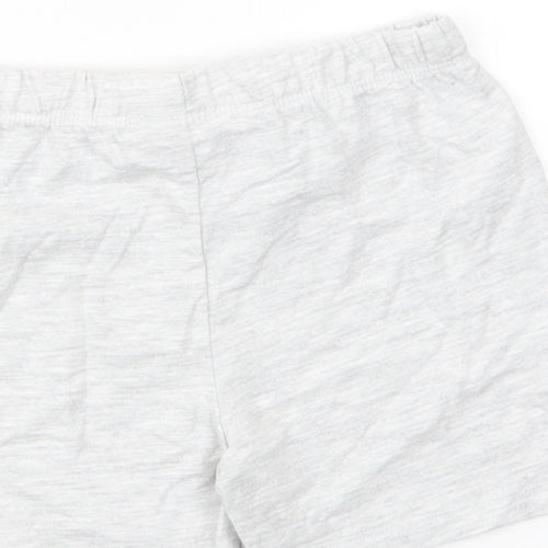 F&F Baby Grey  Cotton Cropped Trousers Size 9-12 Months  Drawstring