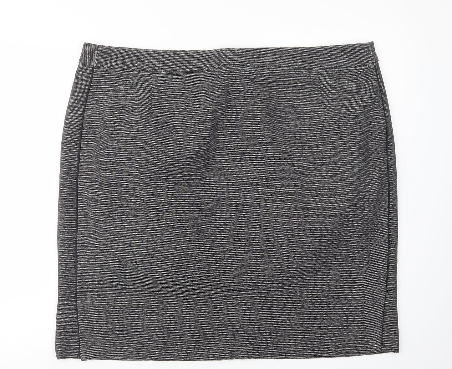 TU Womens Grey  Polyester Straight & Pencil Skirt Size 22   Zip