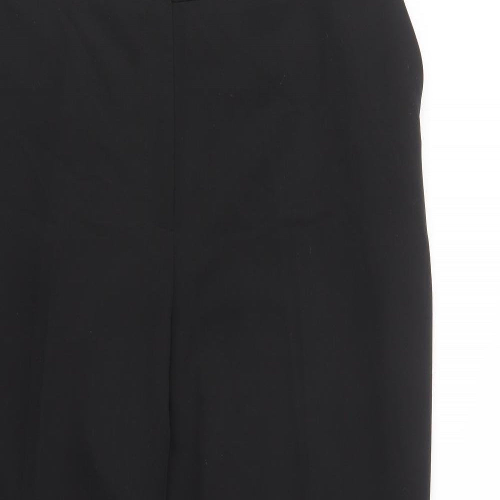 Tailored Womens Black  Polyester Dress Pants Trousers Size 22 L28 in Regular Button