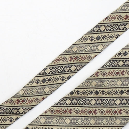 Rinaldo Ganelli Mens Multicoloured Geometric Silk Pointed Tie One Size