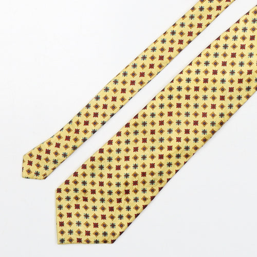 Tie Rack Mens Multicoloured Geometric Silk Pointed Tie One Size