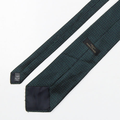 Marks and Spencer Mens Multicoloured Geometric Polyester Pointed Tie One Size