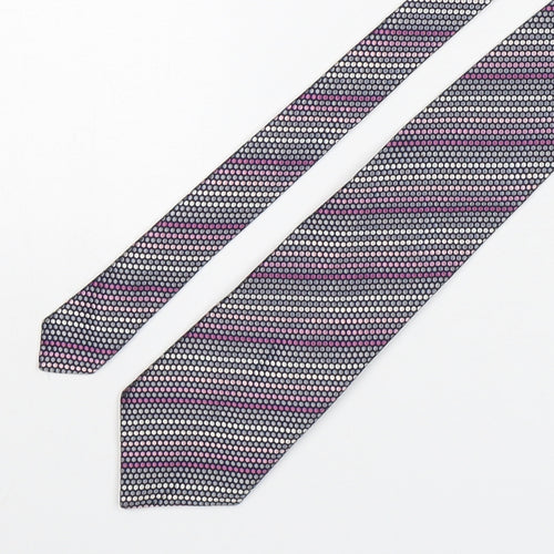 Autograph Mens Multicoloured Polka Dot Silk Pointed Tie One Size