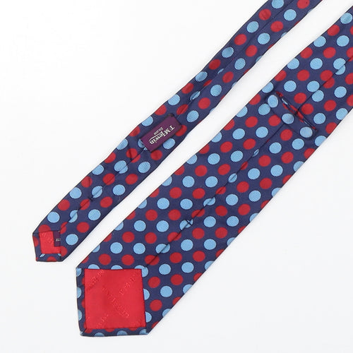 T.M.Lewin  Mens Multicoloured Polka Dot Silk Pointed Tie One Size