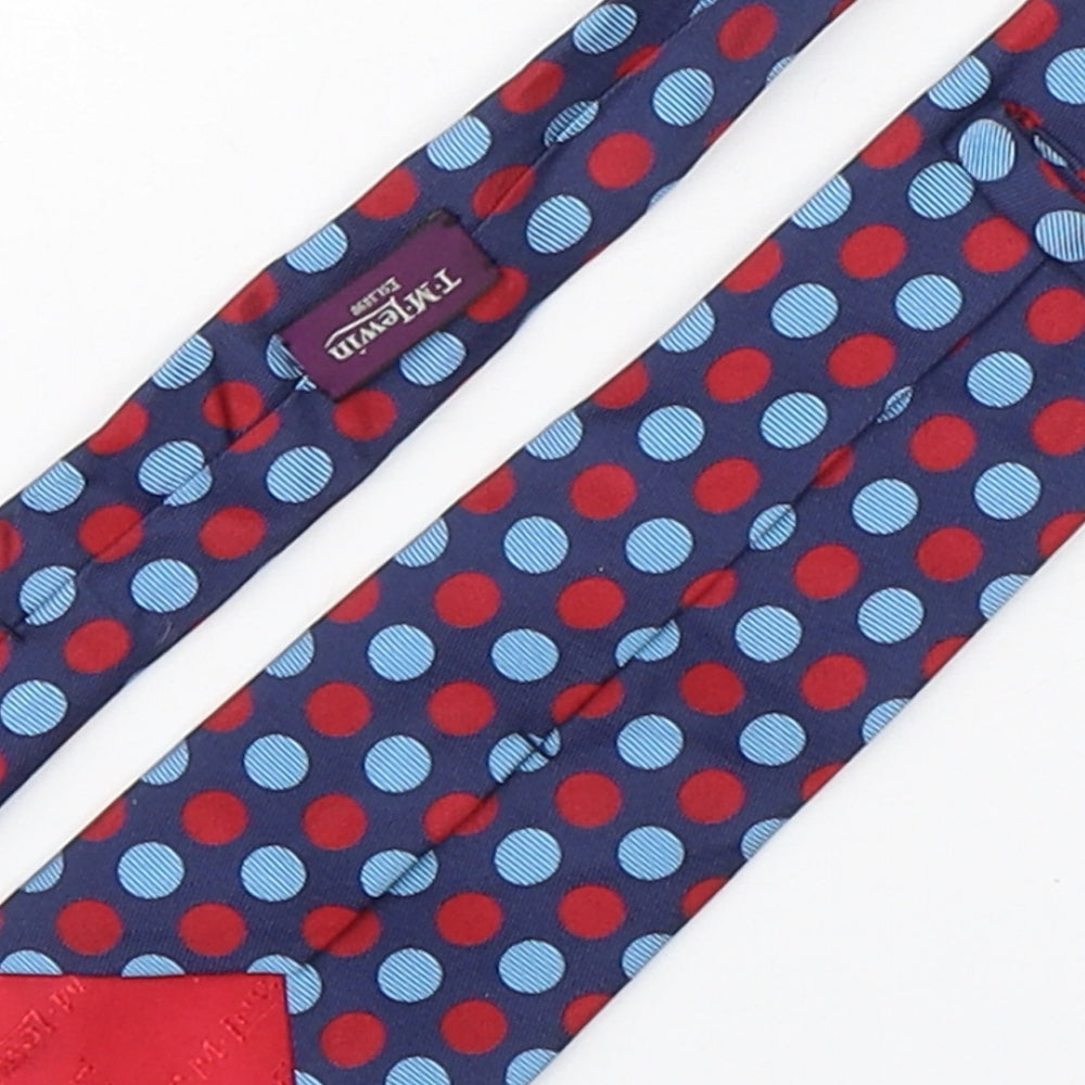 T.M.Lewin  Mens Multicoloured Polka Dot Silk Pointed Tie One Size