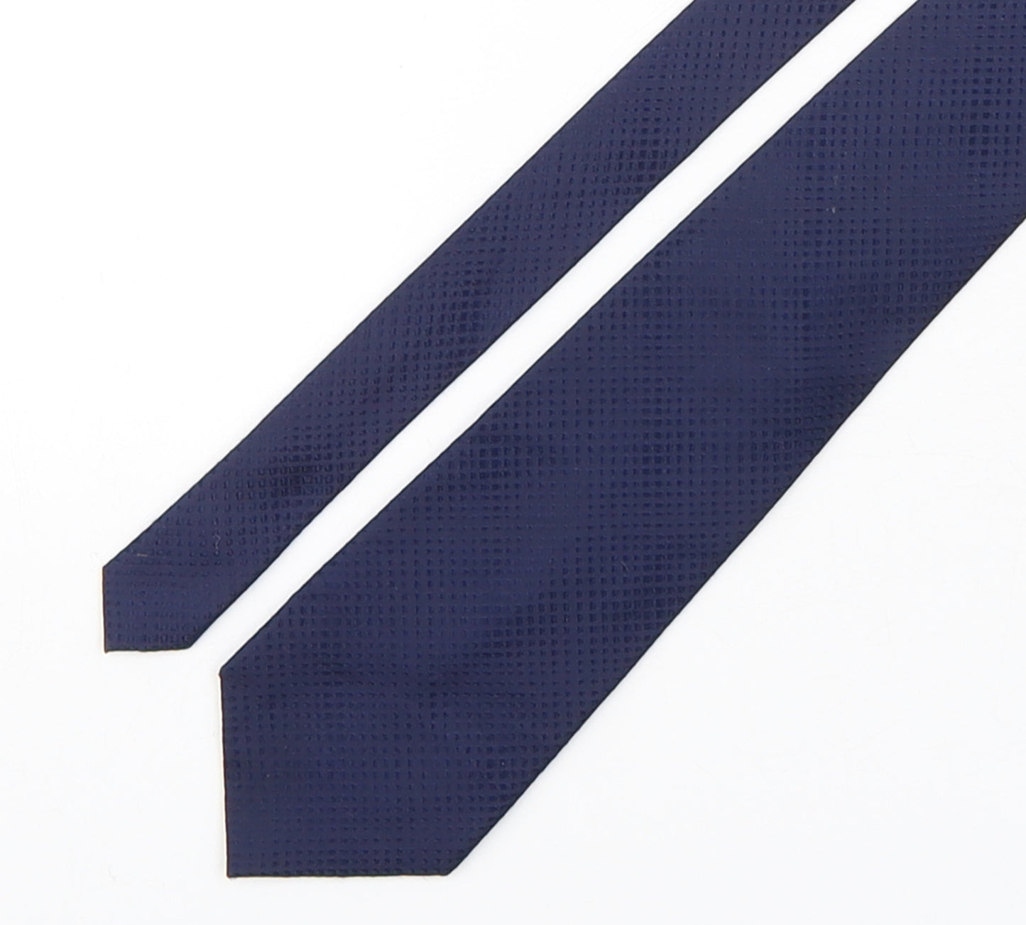 Tom English Mens Blue Grenadine Silk Pointed Tie One Size