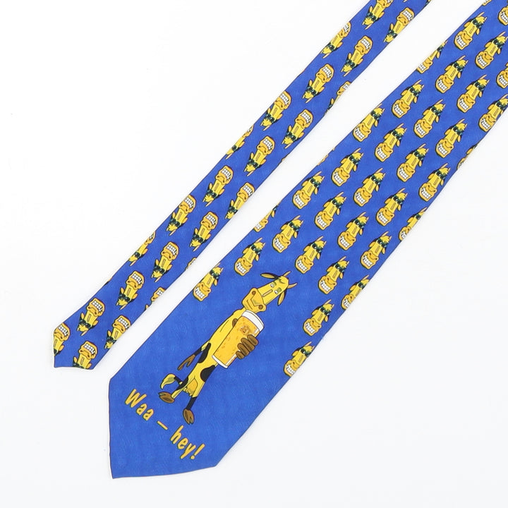 Boddingtons Mens Multicoloured Geometric Polyester Pointed Tie One Size