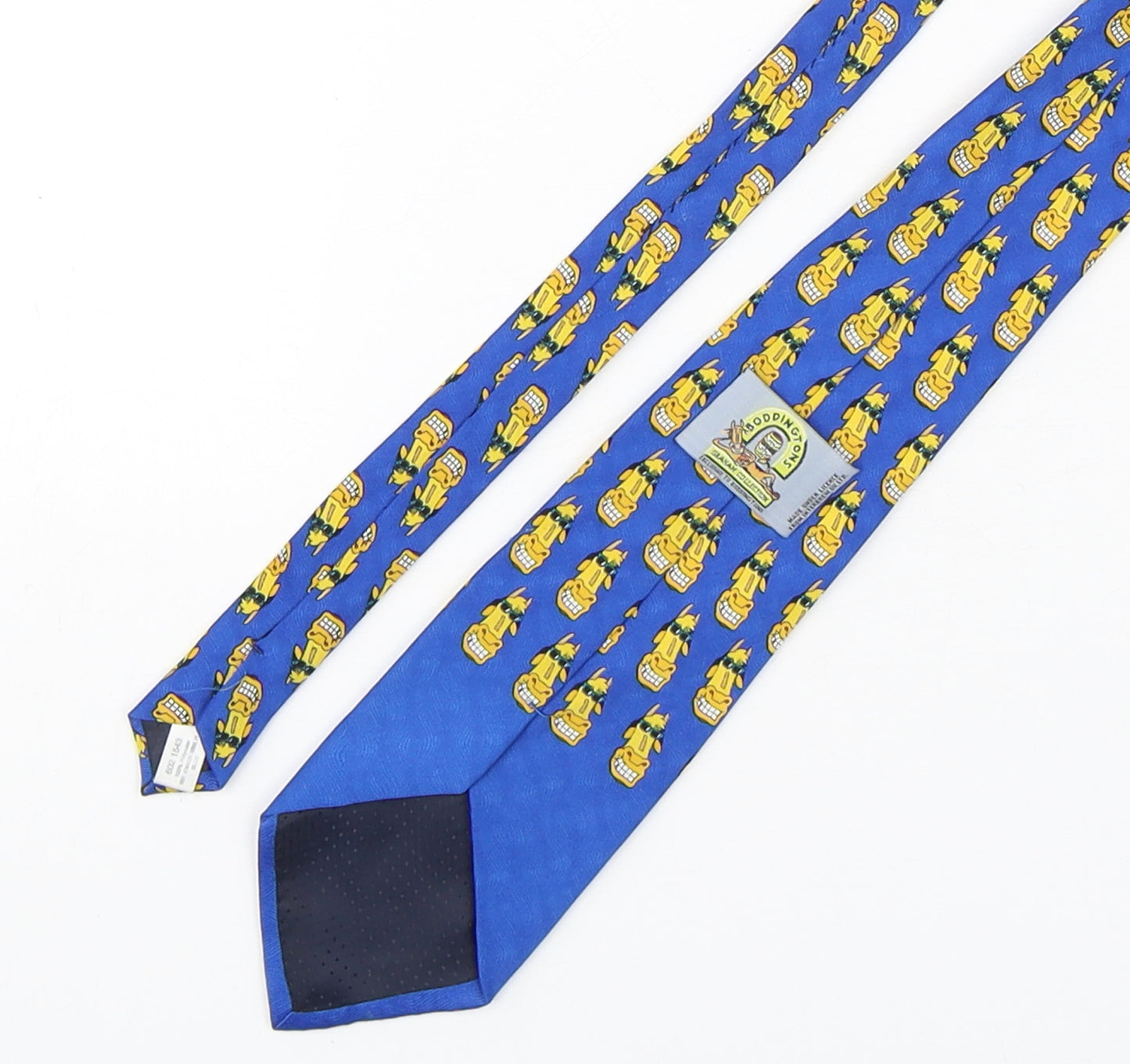 Boddingtons Mens Multicoloured Geometric Polyester Pointed Tie One Size