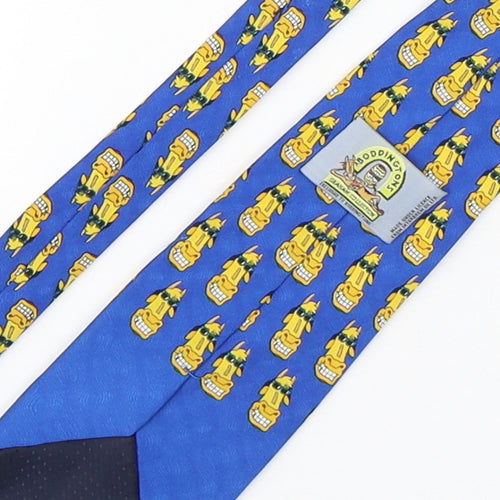 Boddingtons Mens Multicoloured Geometric Polyester Pointed Tie One Size