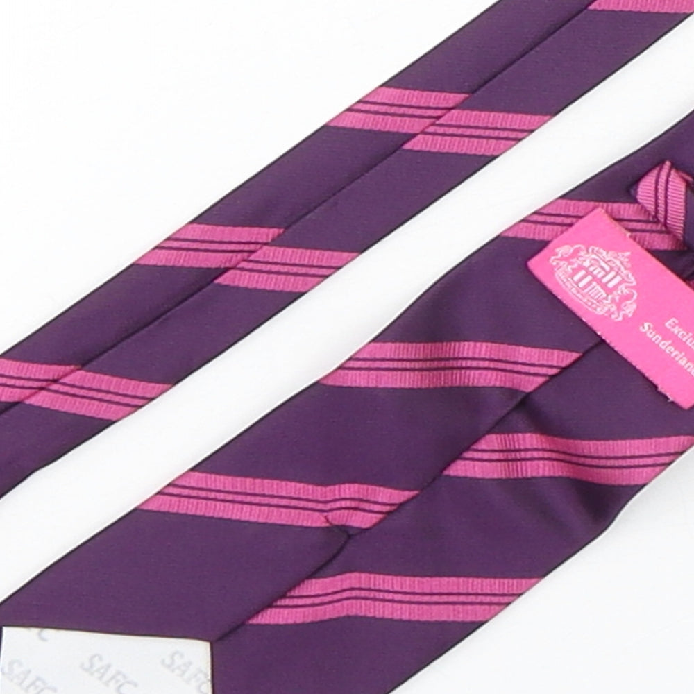 Sunderland AFC Mens Purple Striped Polyester Pointed Tie One Size