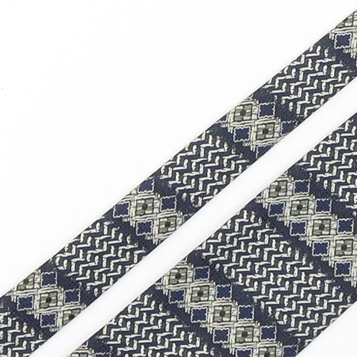 Marks and Spencer Mens Multicoloured Geometric Silk Pointed Tie One Size