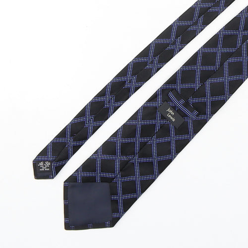 John Lewis  Mens Multicoloured Plaids & Checks Silk Pointed Tie One Size