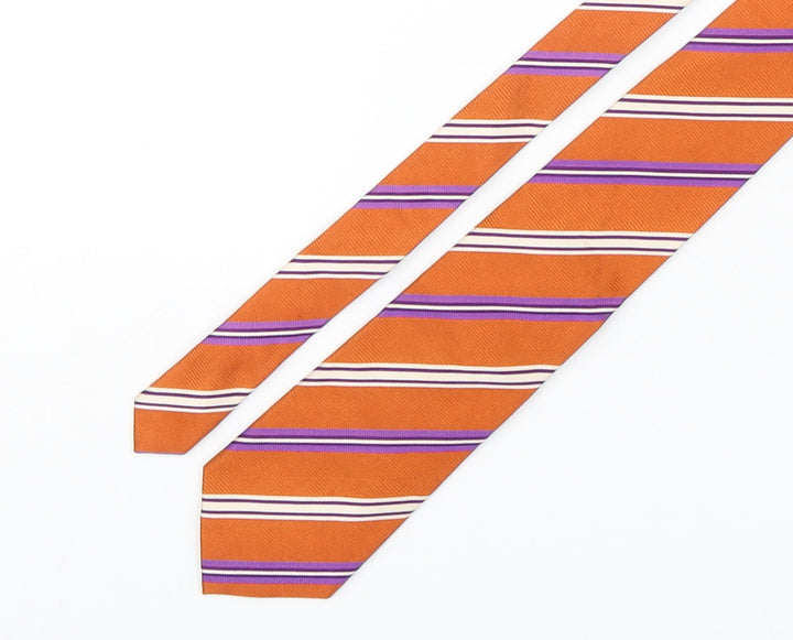 Tie Rack Mens Multicoloured Striped Silk Pointed Tie One Size