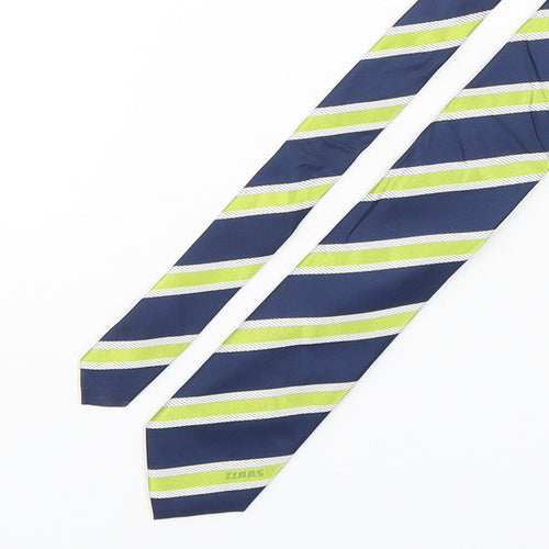 Class  Mens Multicoloured Striped Silk Pointed Tie One Size