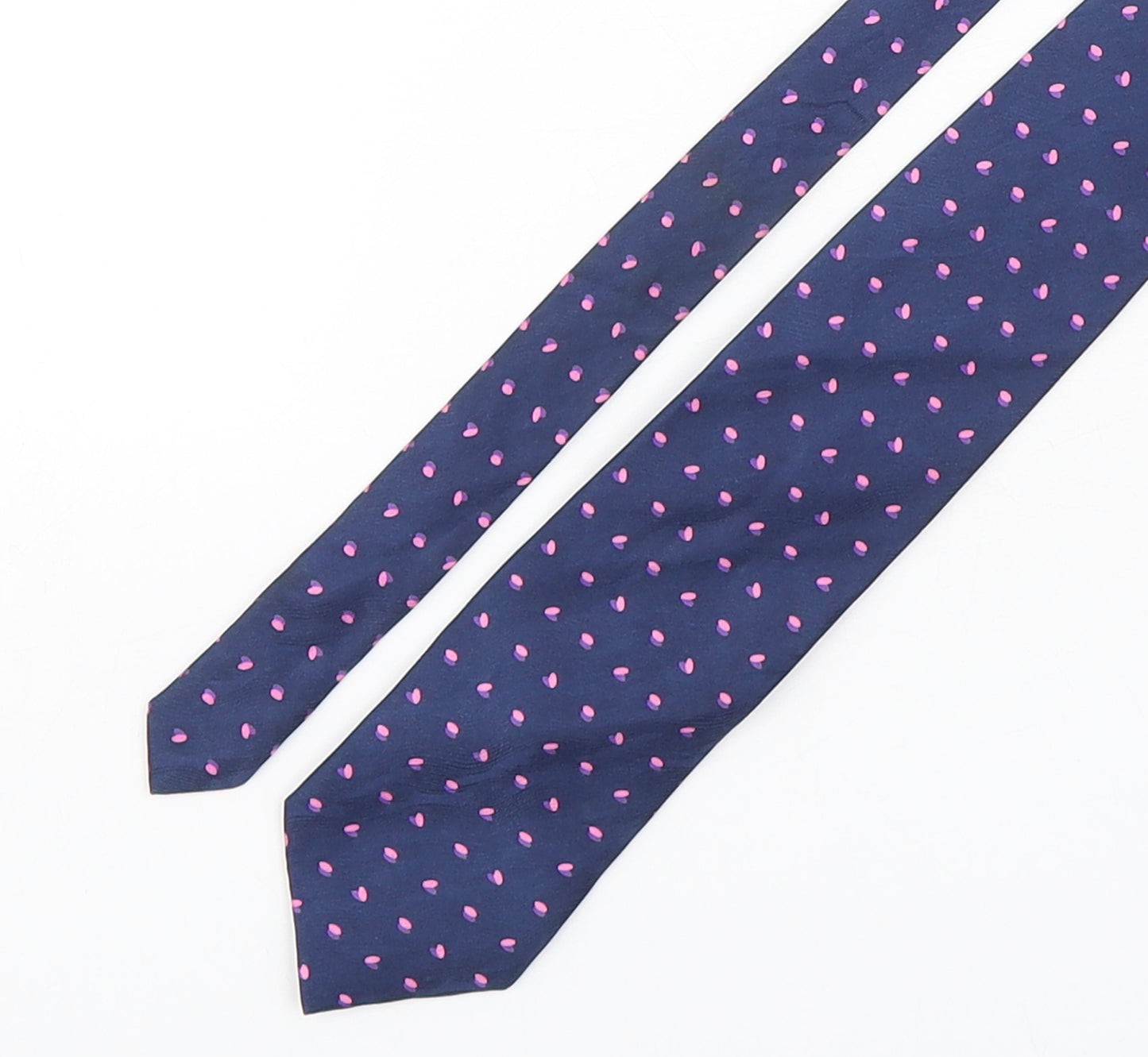 John Lewis  Mens Multicoloured Striped Silk Pointed Tie One Size