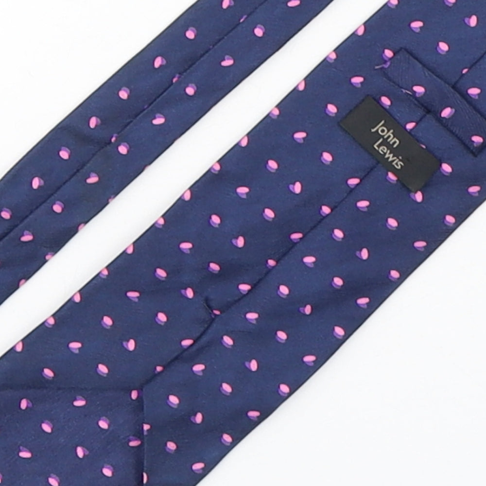 John Lewis  Mens Multicoloured Striped Silk Pointed Tie One Size