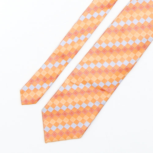 Tom Harrison  Mens Multicoloured Plaids & Checks Silk Pointed Tie One Size