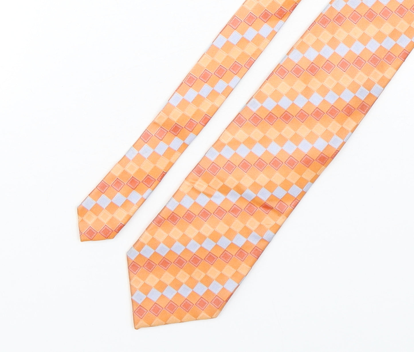 Tom Harrison  Mens Multicoloured Plaids & Checks Silk Pointed Tie One Size