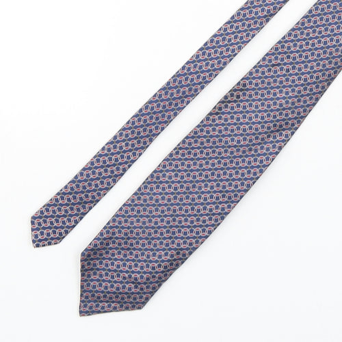 Marks and Spencer Mens Multicoloured Geometric Silk Pointed Tie One Size
