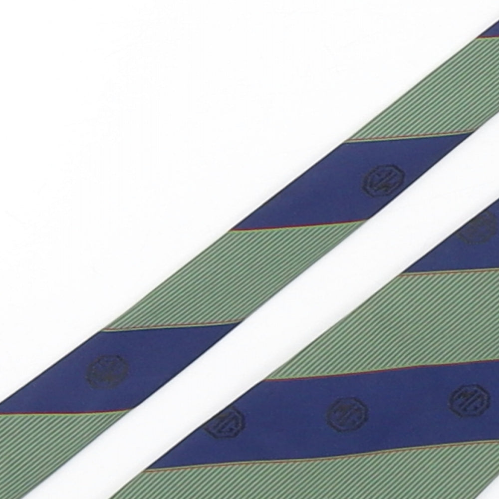 MG Mens Multicoloured Striped Polyester Pointed Tie One Size - MG Owners Club