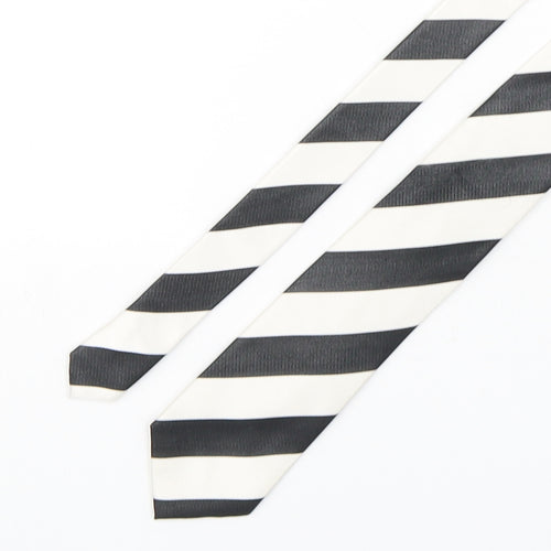 Soprano Mens Multicoloured Striped Silk Pointed Tie One Size