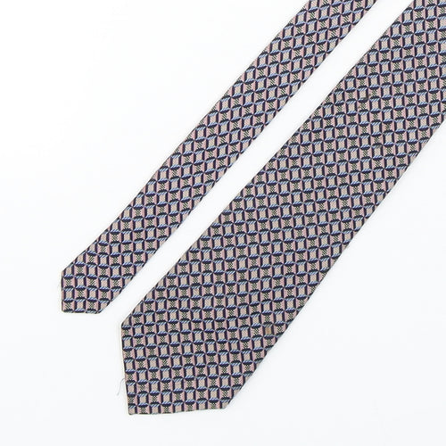 Gieves & Hawkes Mens Multicoloured Geometric Silk Pointed Tie One Size