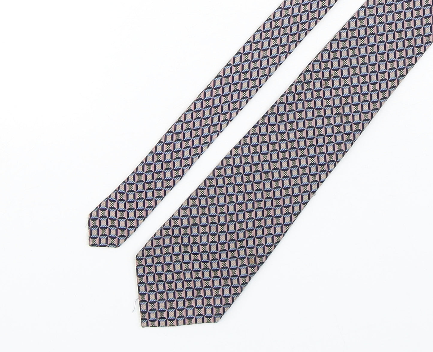 Gieves & Hawkes Mens Multicoloured Geometric Silk Pointed Tie One Size