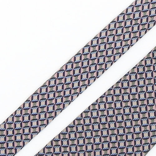 Gieves & Hawkes Mens Multicoloured Geometric Silk Pointed Tie One Size