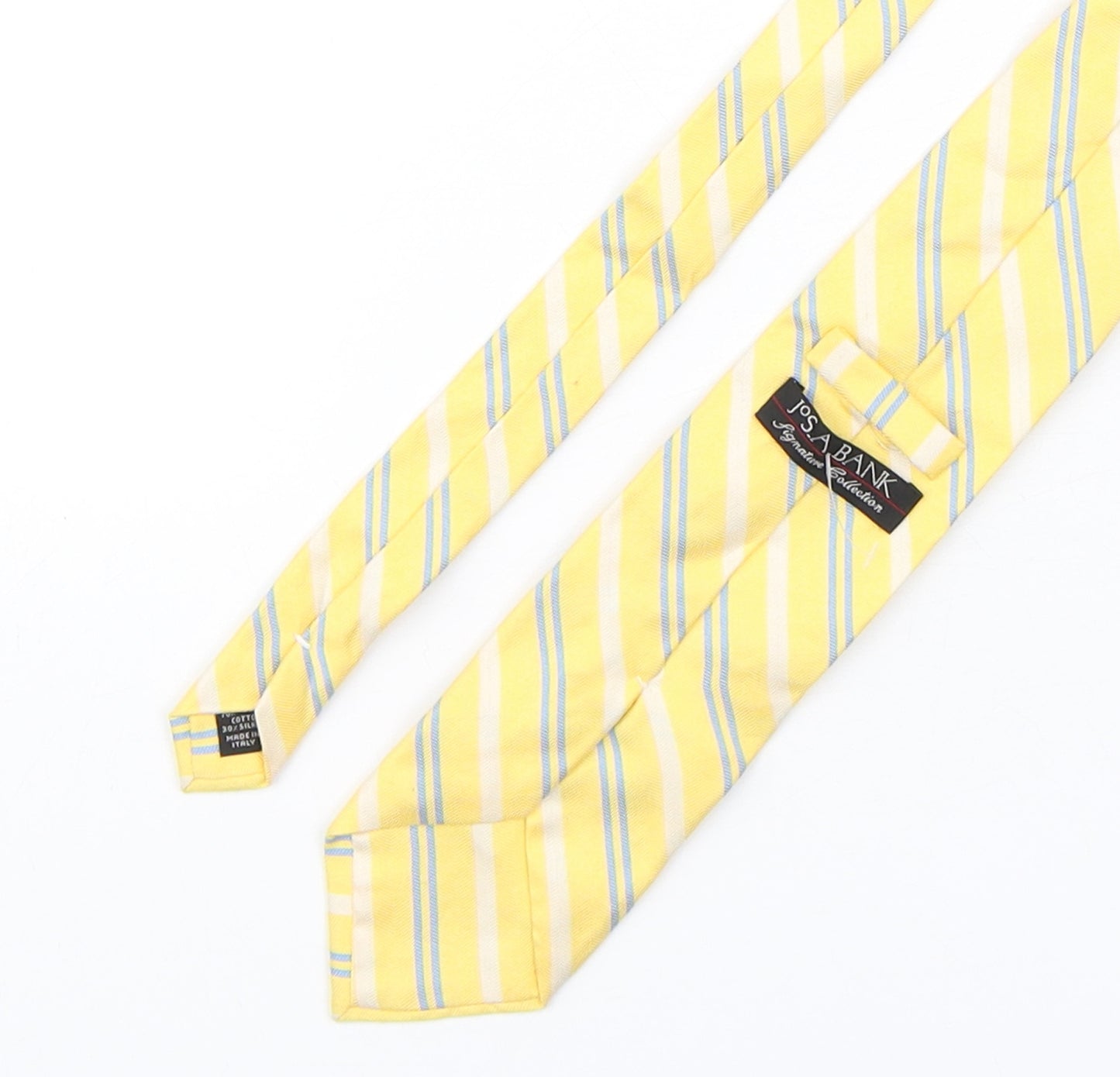 Jos. A. Bank Mens Multicoloured Striped Cotton Pointed Tie One Size