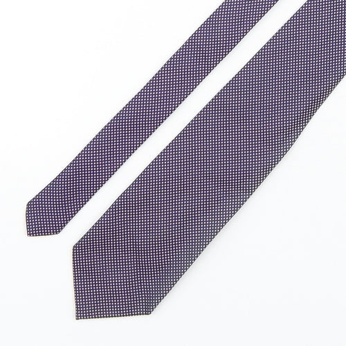 NEXT Mens Multicoloured Plaids & Checks Silk Pointed Tie One Size