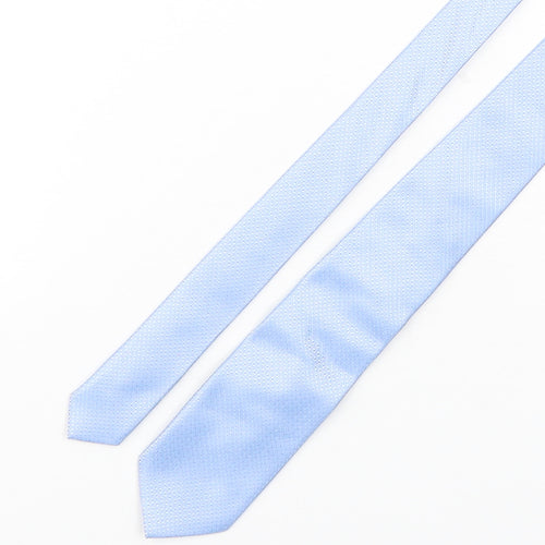 Burton  Mens Blue Grenadine Polyester Pointed Tie One Size