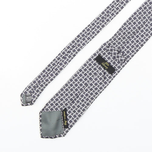 Marks and Spencer Mens Multicoloured Geometric Silk Pointed Tie One Size