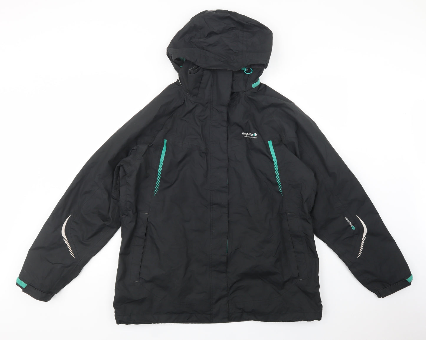 Regatta Womens Black   Windbreaker Jacket Size 16  Zip