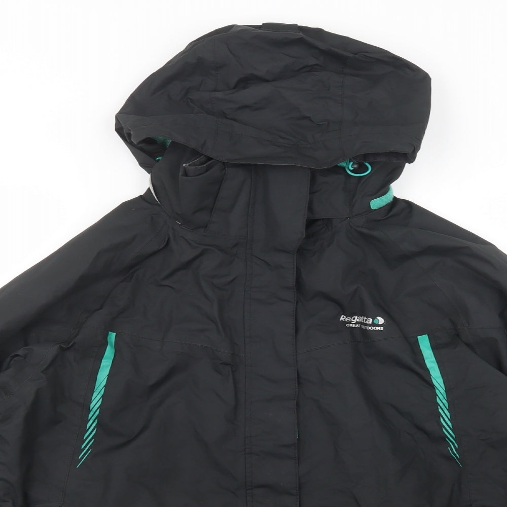 Regatta Womens Black   Windbreaker Jacket Size 16  Zip