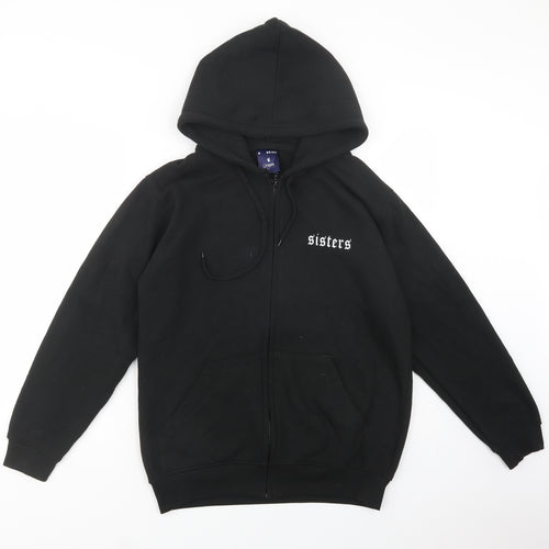 Uneek Womens Black  Polyester Full Zip Hoodie Size S  Zip - Sisters