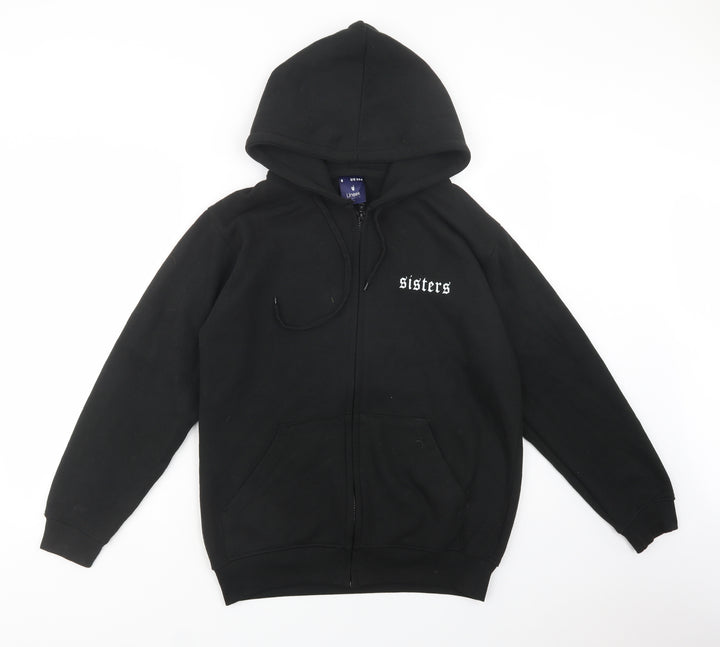 Uneek Womens Black Polyester Full Zip Hoodie Size S Zip - Sisters