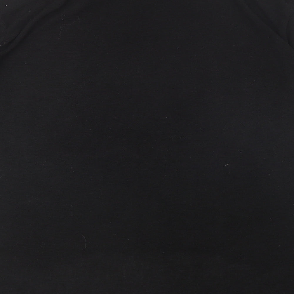 River Island Womens Black Roll Neck  Polyester Tunic Jumper Size 12