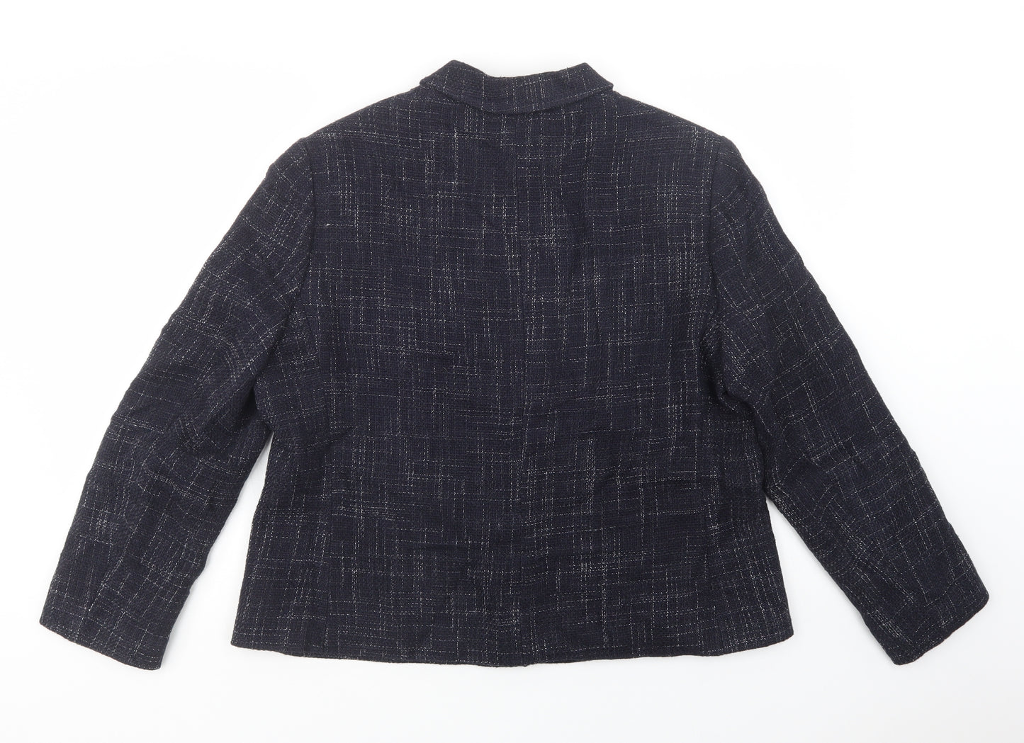 Marks and Spencer Womens Blue   Jacket Blazer Size 18  Button