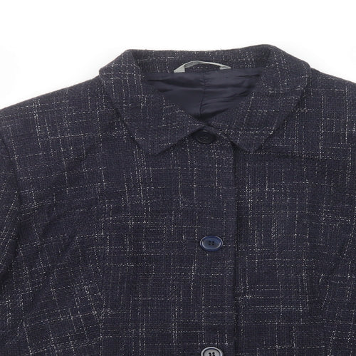 Marks and Spencer Womens Blue   Jacket Blazer Size 18  Button