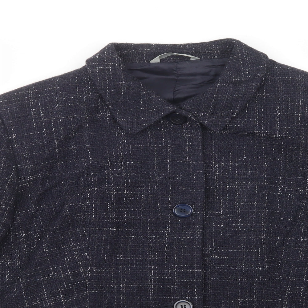 Marks and Spencer Womens Blue   Jacket Blazer Size 18  Button