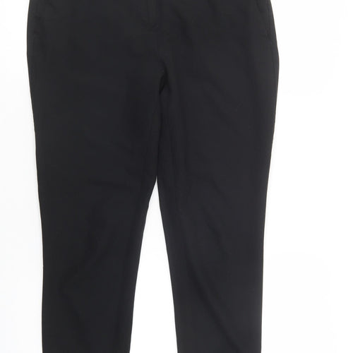 NEXT Womens Black  Polyester Dress Pants Trousers Size 8 L27 in Regular Button