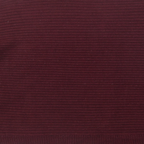 New Look Womens Purple Crew Neck  Acrylic Pullover Jumper Size S