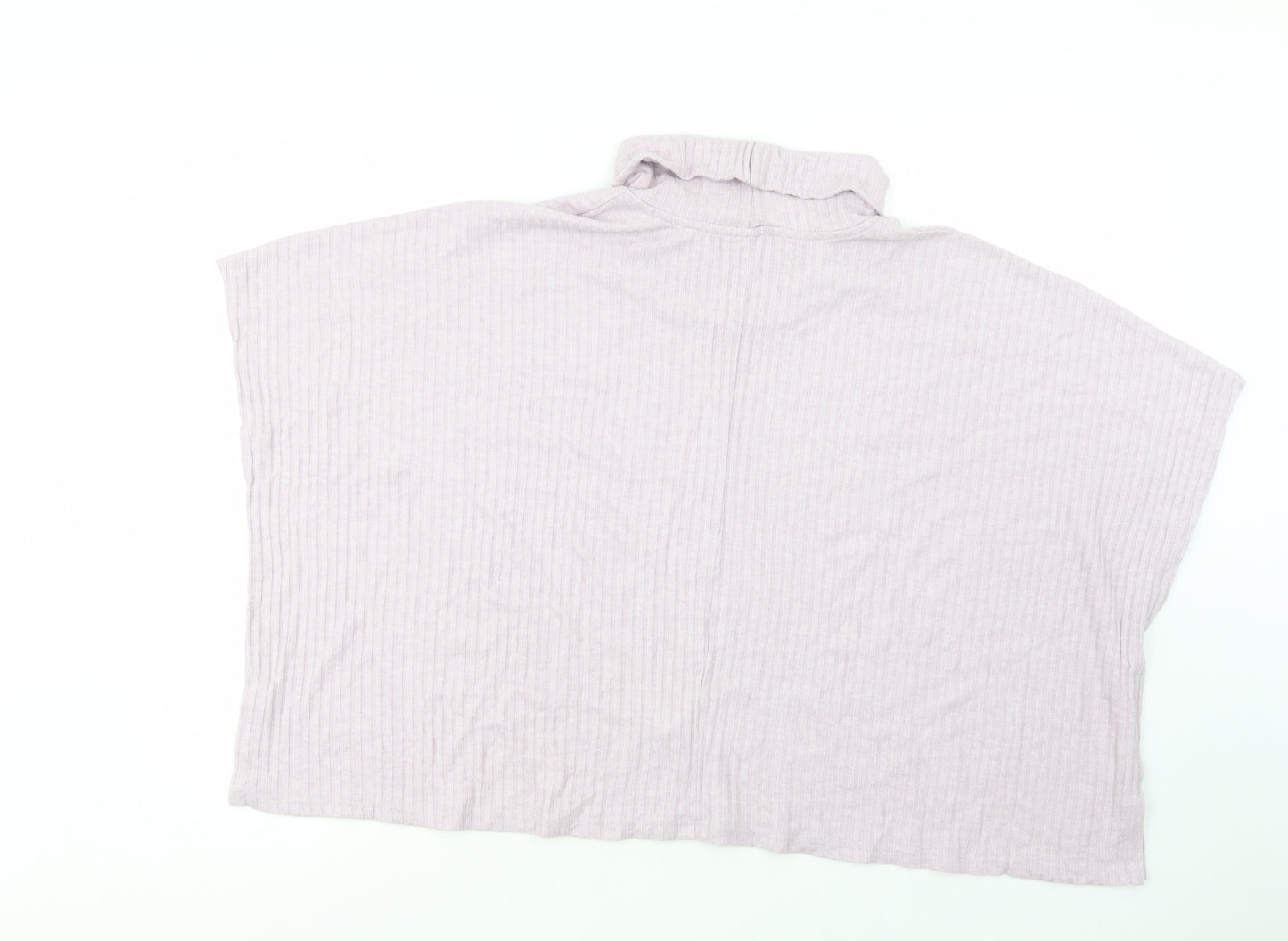 Very Womens Purple  Viscose Basic Blouse Size 12 Roll Neck